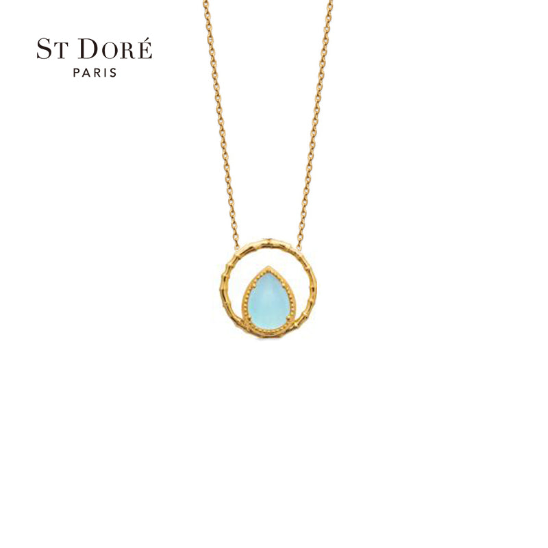 teardrop-shaped necklace