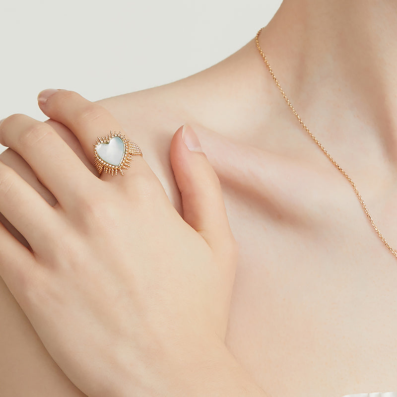 heart-shaped ring